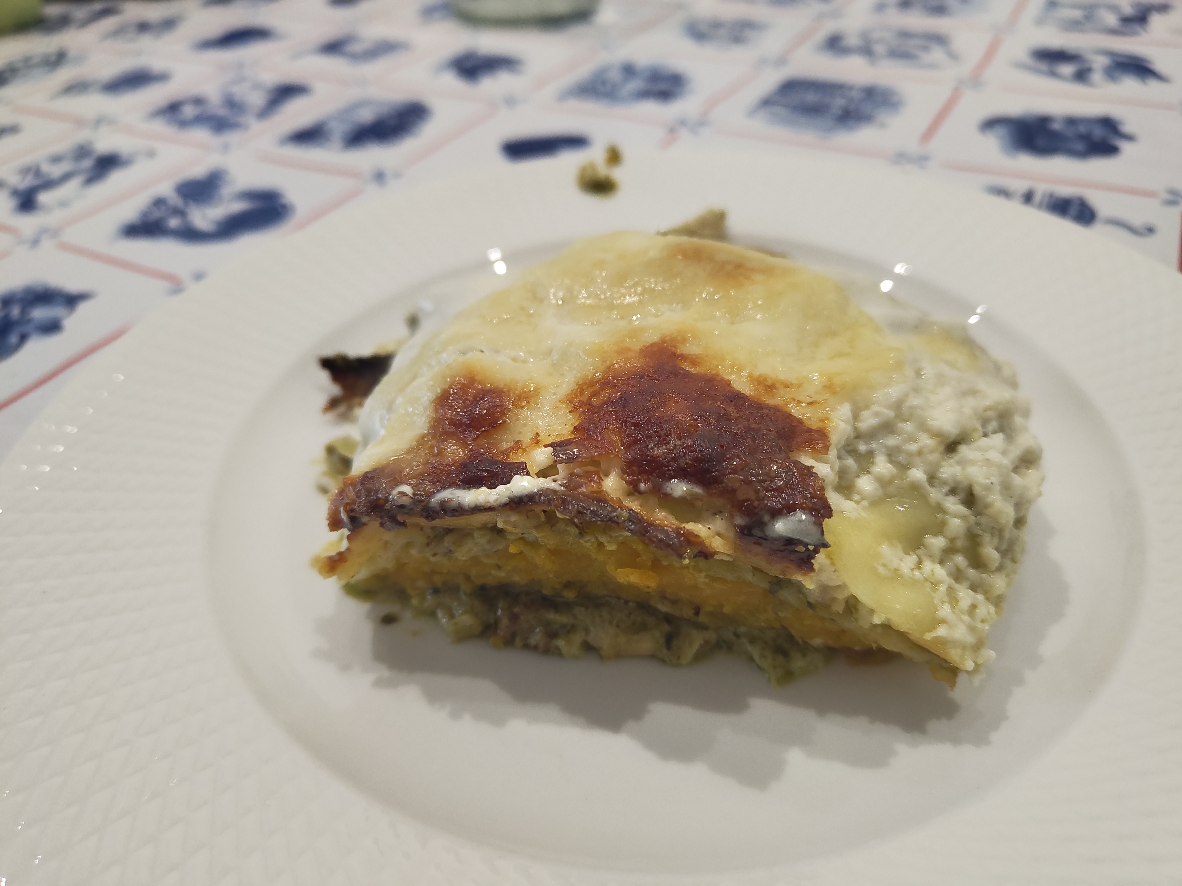 Lasagne kip pesto